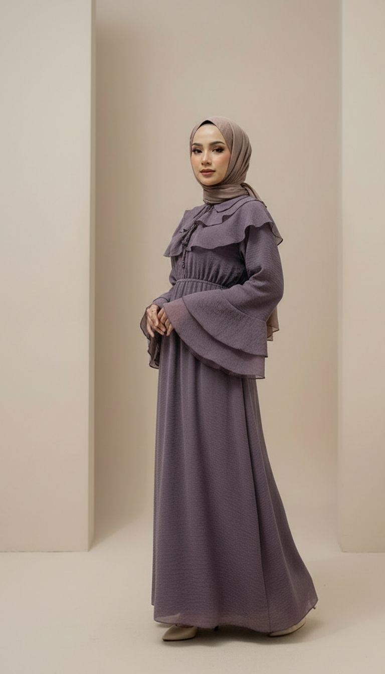 Bürem Butik Liva Zarif Tesettür Elbise